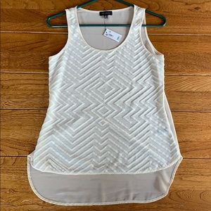 NWTs sheer, patterned tank top